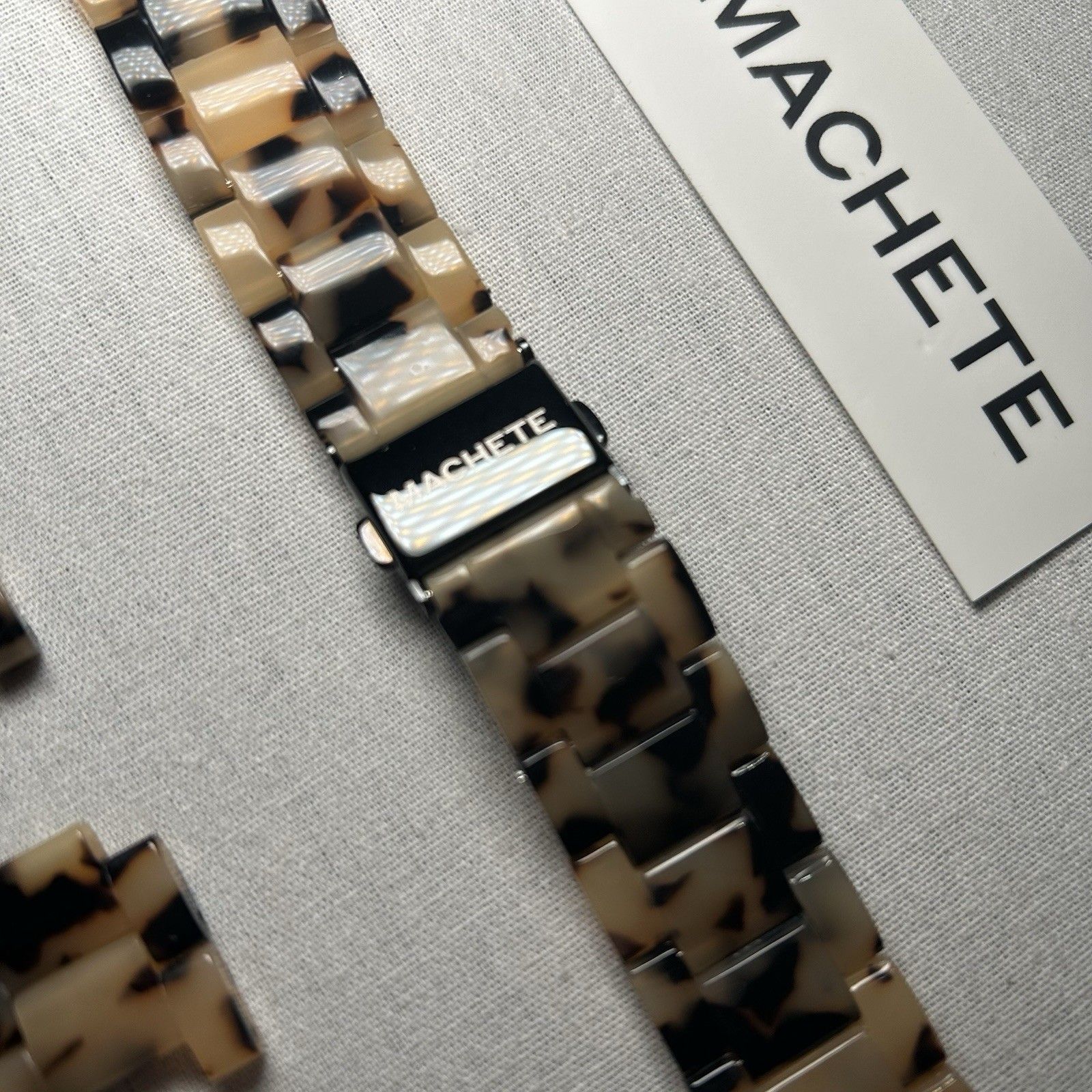 Nwt Machete Apple Watch Band In Classic Tortoise Made From Italian Acetate — image 2 of 5